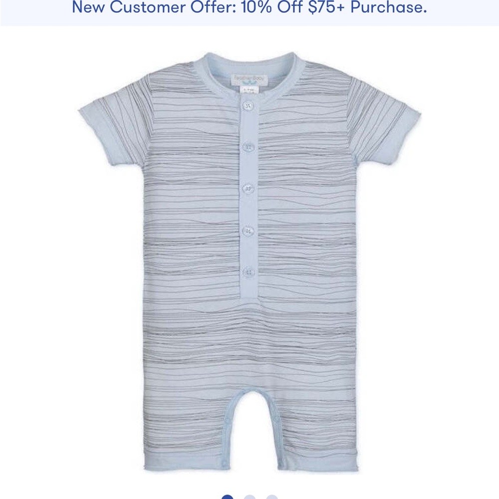 FEATHER BABY Henley Romper